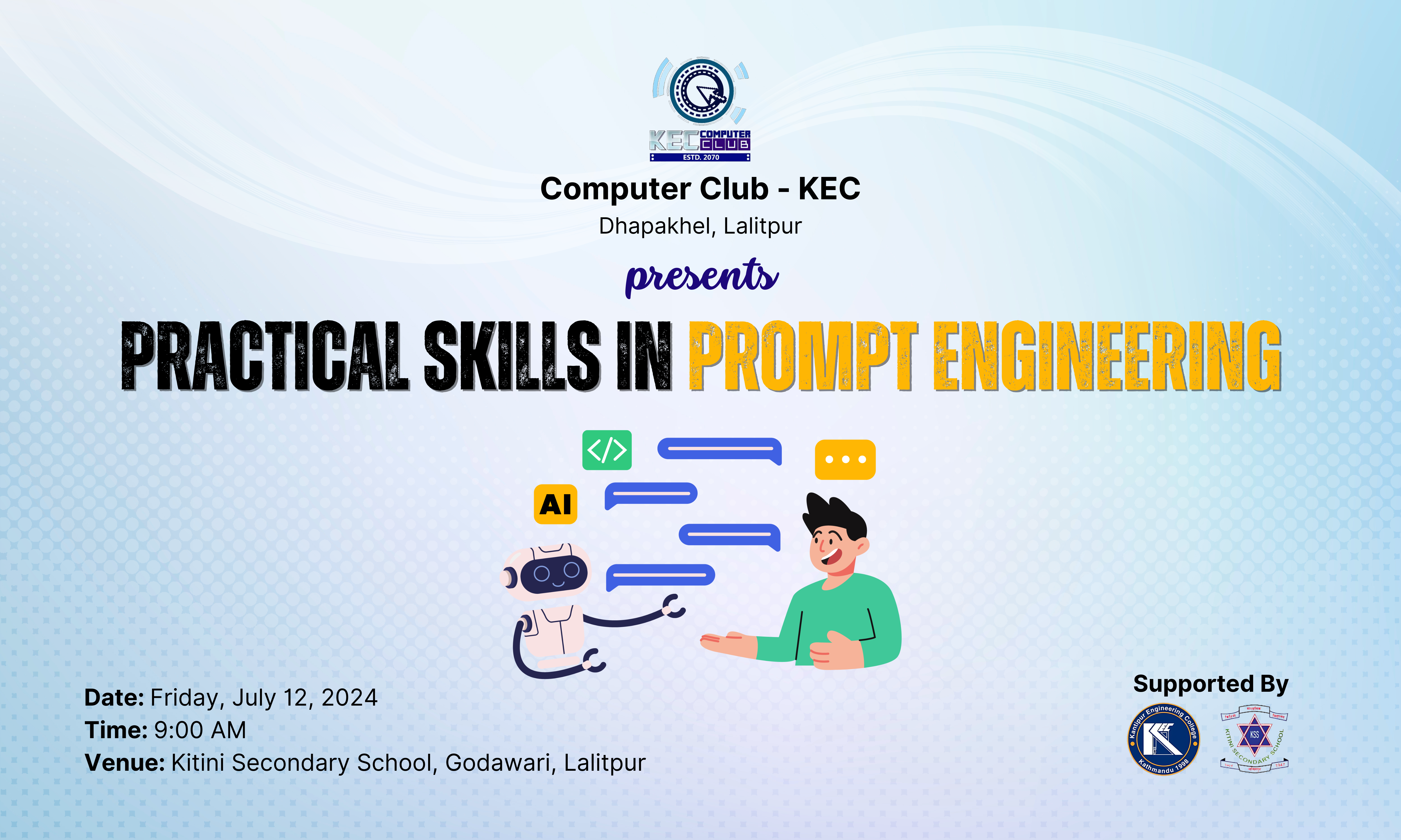 Community Outreach: Practical Skills in Prompt Engineering